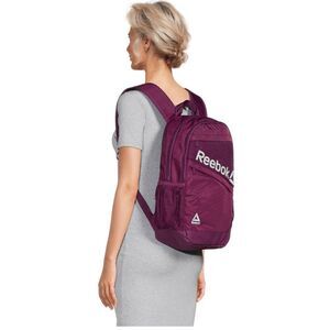 Reebok Isla 17.5” Laptop Backpack in Dark Purple NEW